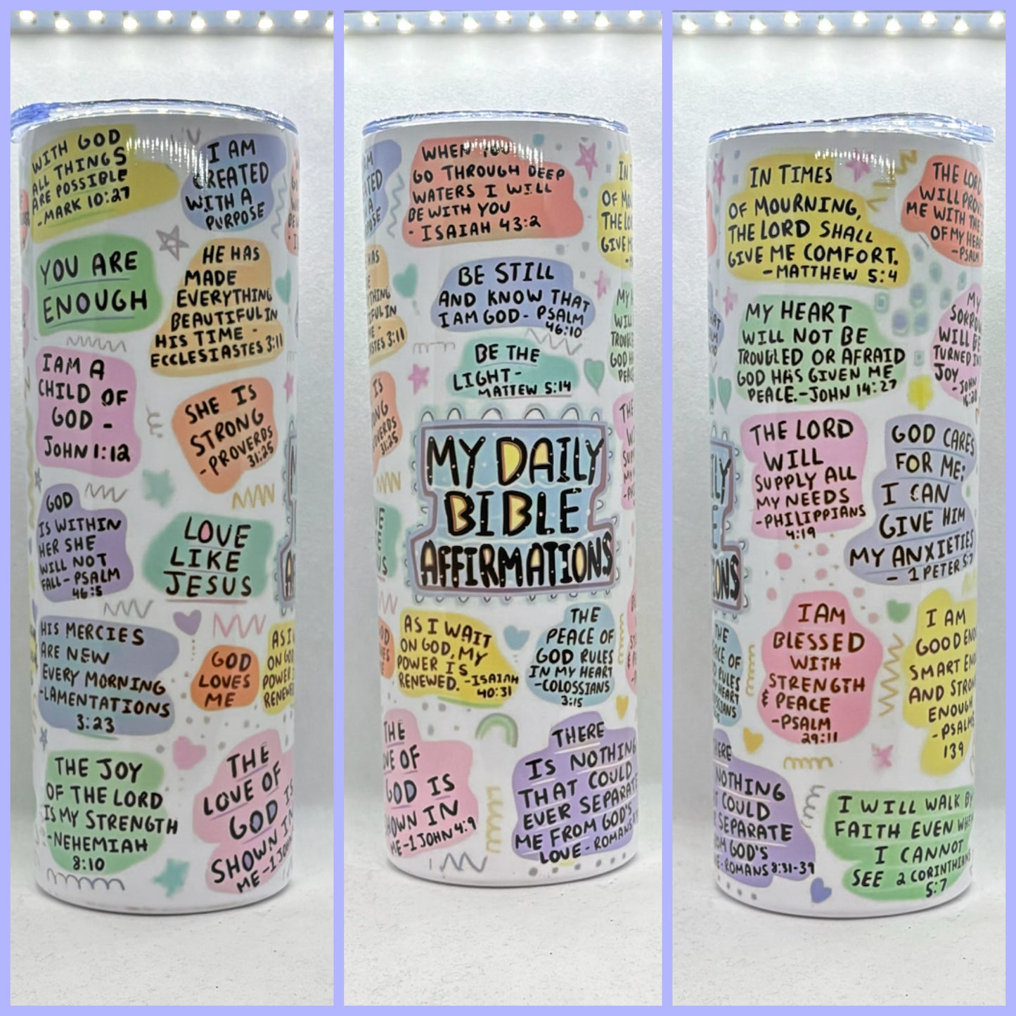 MY DAILY BIBLE AFFIRMATION TUMBLER