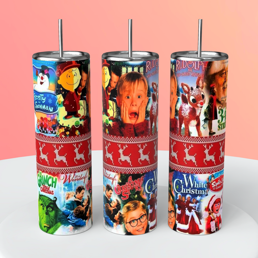 CHRISTMAS MOVIES TUMBLER