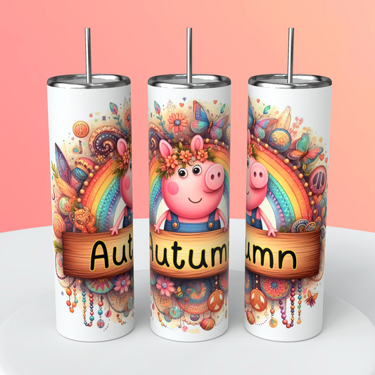 AUTUMN NAME TUMBLER