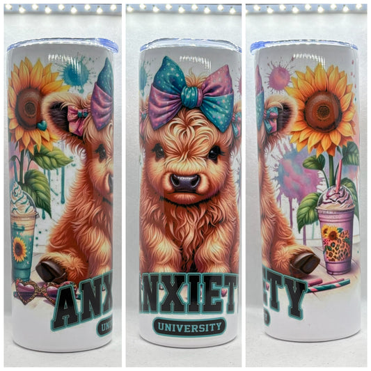 ANXIETY UNIVERSITY TUMBLER