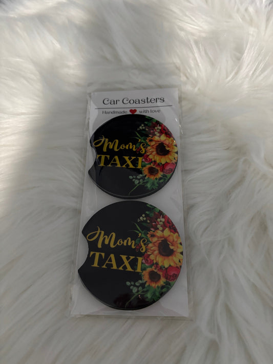 MOMS TAXI CAR COASTERS