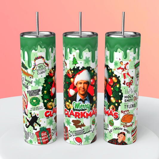 MERRY CLARKSMAS TUMBLER