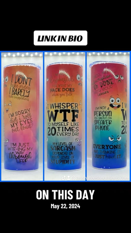 SARCASM TUMBLER