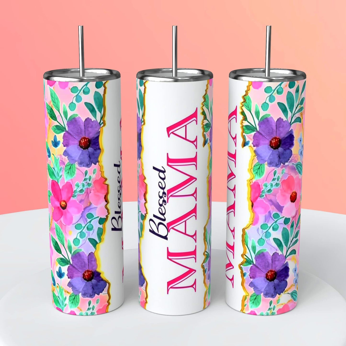 BLESSED MAMA TUMBLER