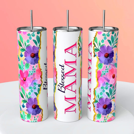 BLESSED MAMA TUMBLER