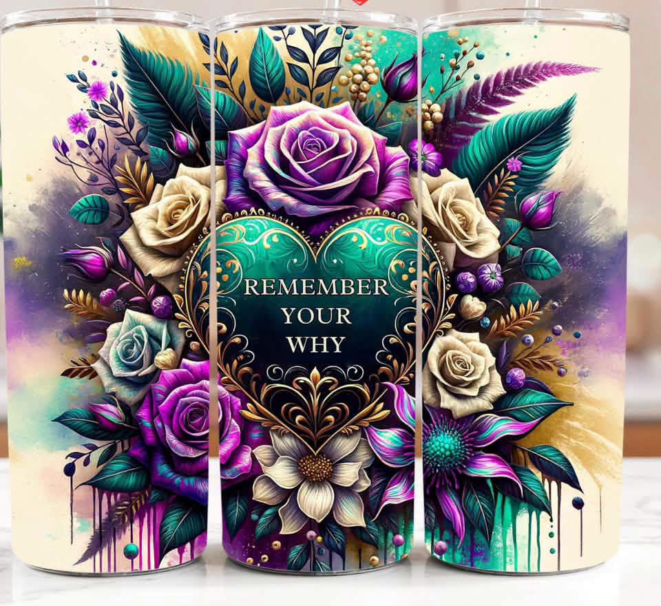 REMEMBER YOUR WHY TUMBLER