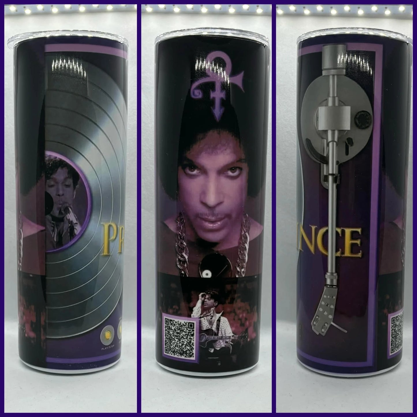 PRINCE QR CODE TUMBLER PLAYS MUSIC