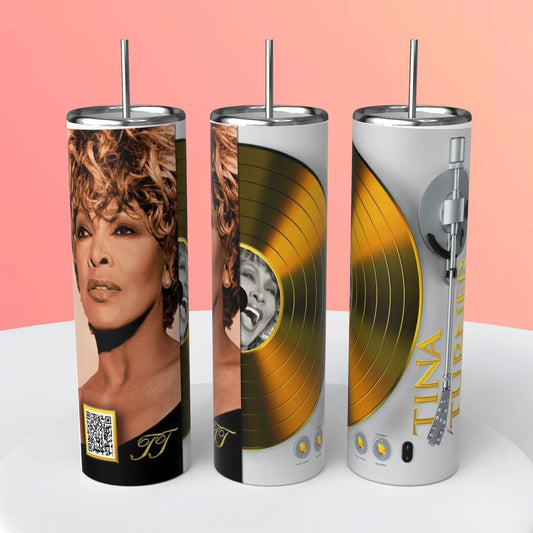 TINA TURNER QR CODE TUMBLER PLAYS MUSIC