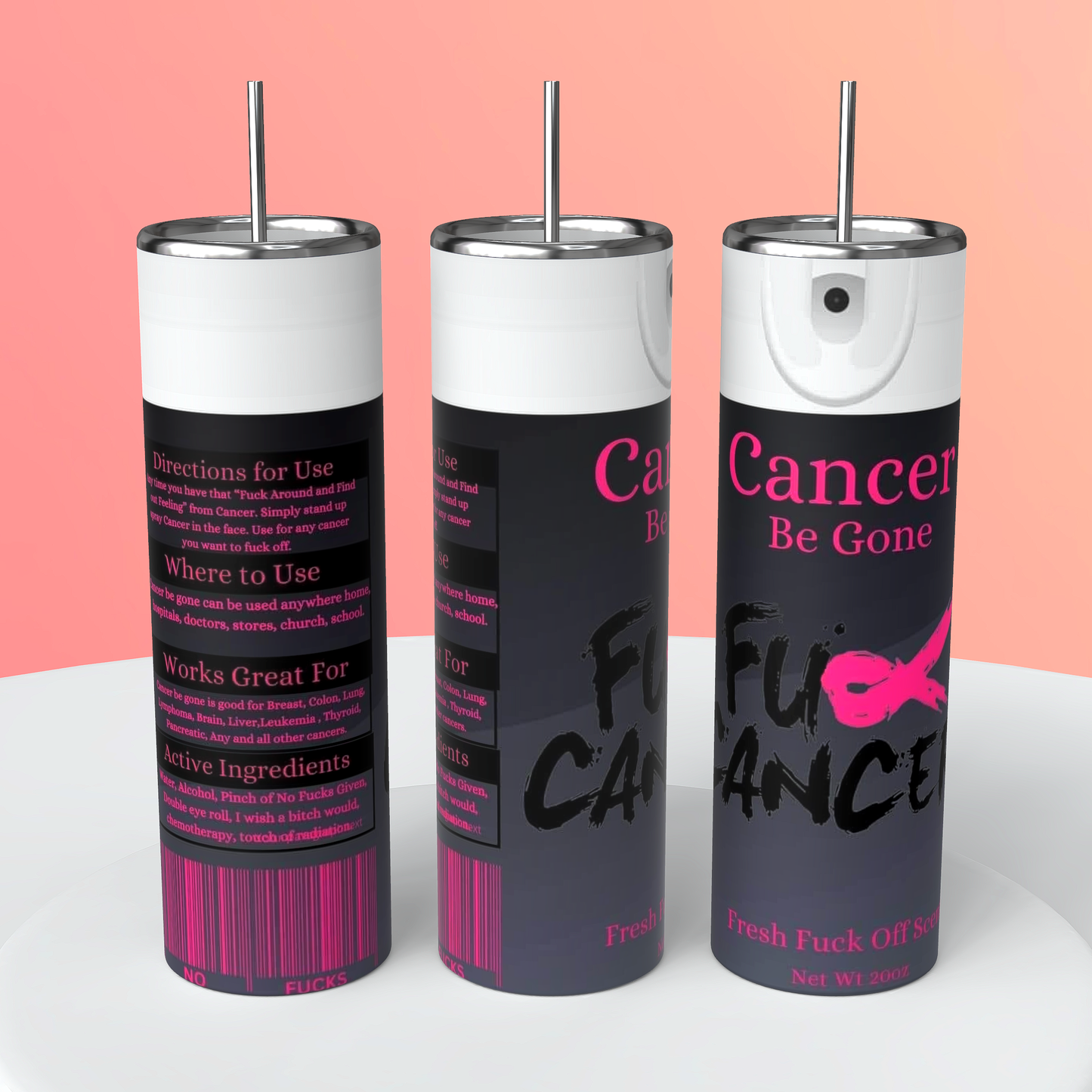 CANCER BE GONE TUMBLER