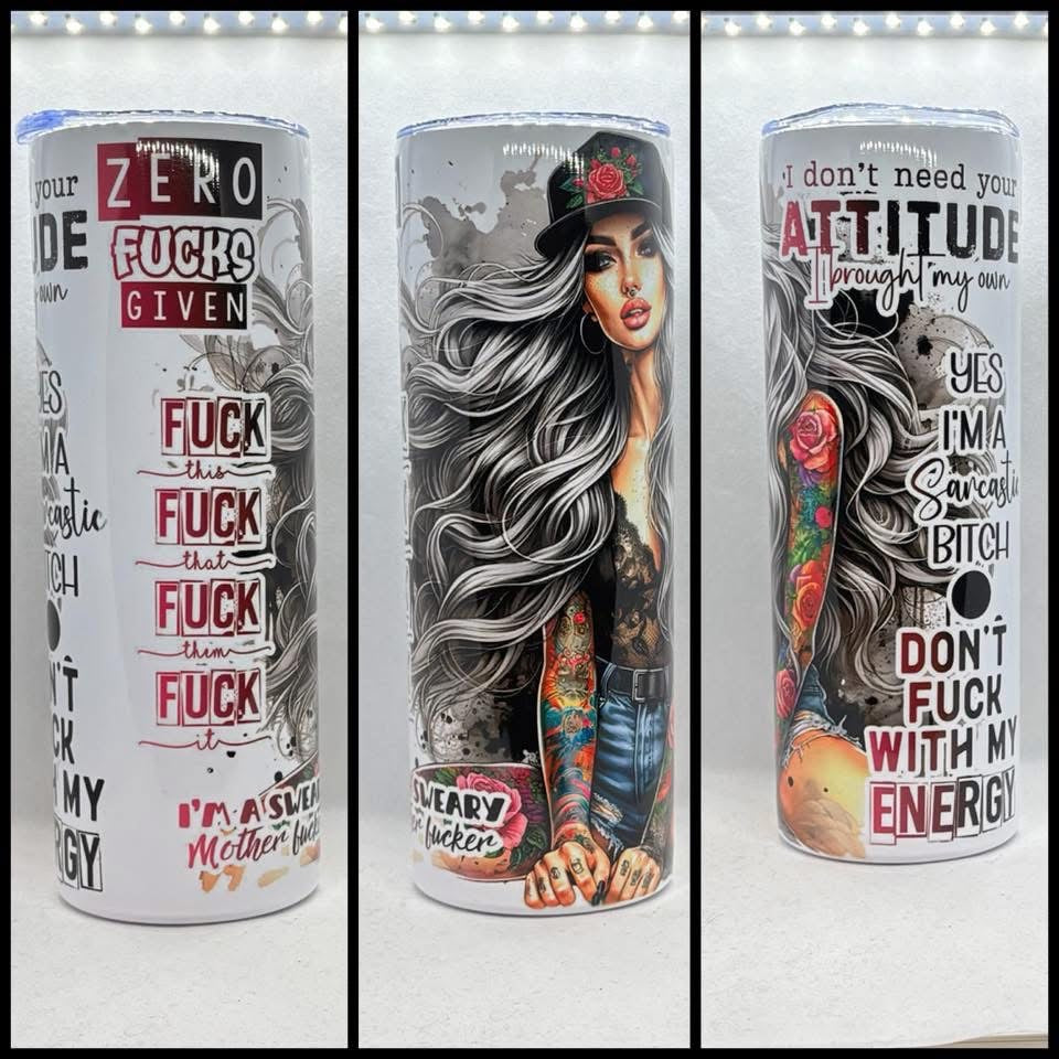 ZERO FUCKS GIVEN TUMBLER