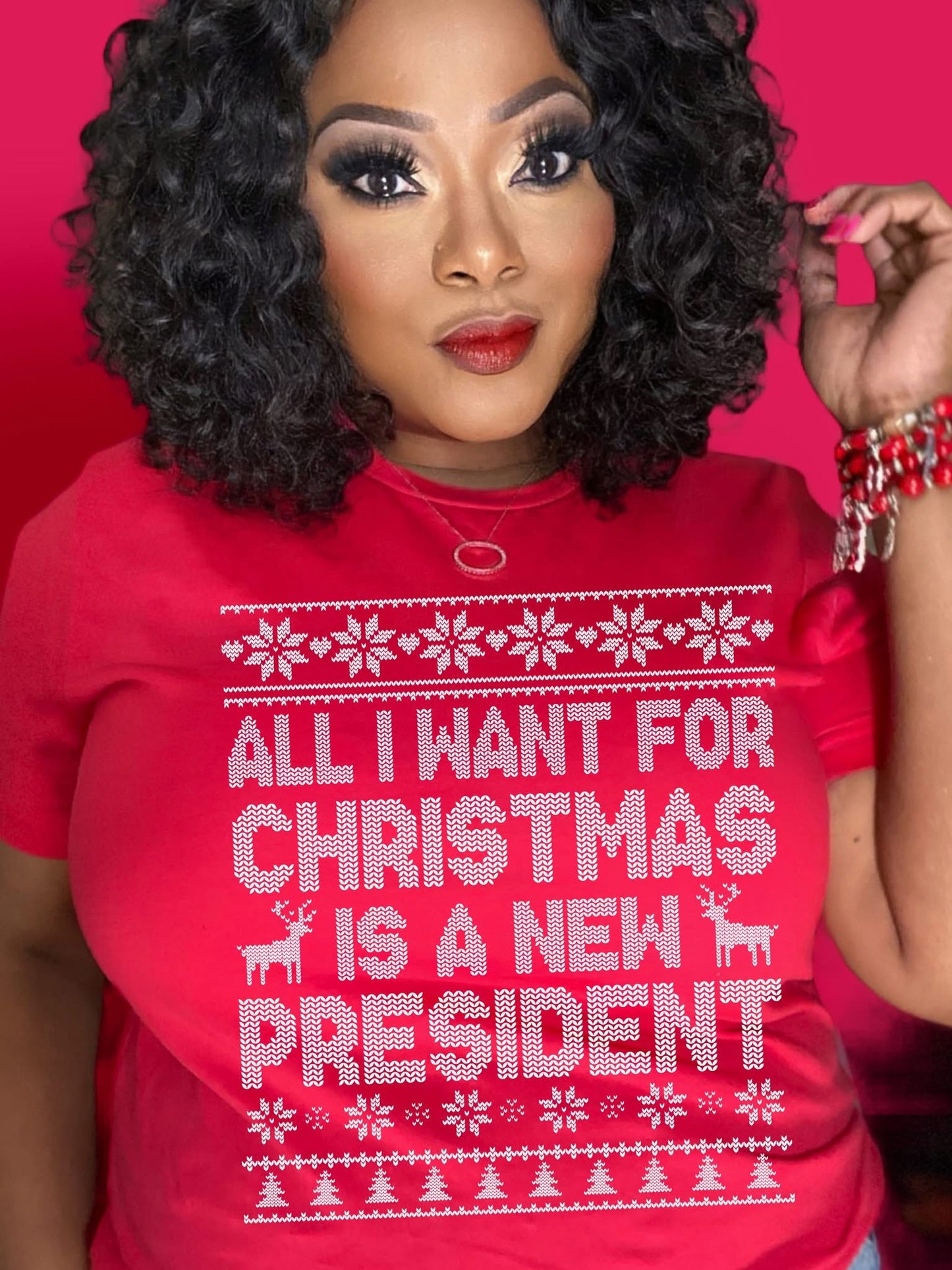 ALL I WANT FOR CHRISTMAS IS A NEW PRESIDENT TEE
