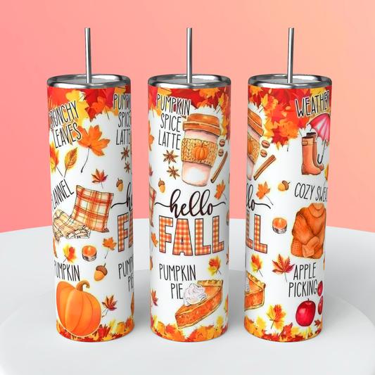 HELLO FALL TUMBLER