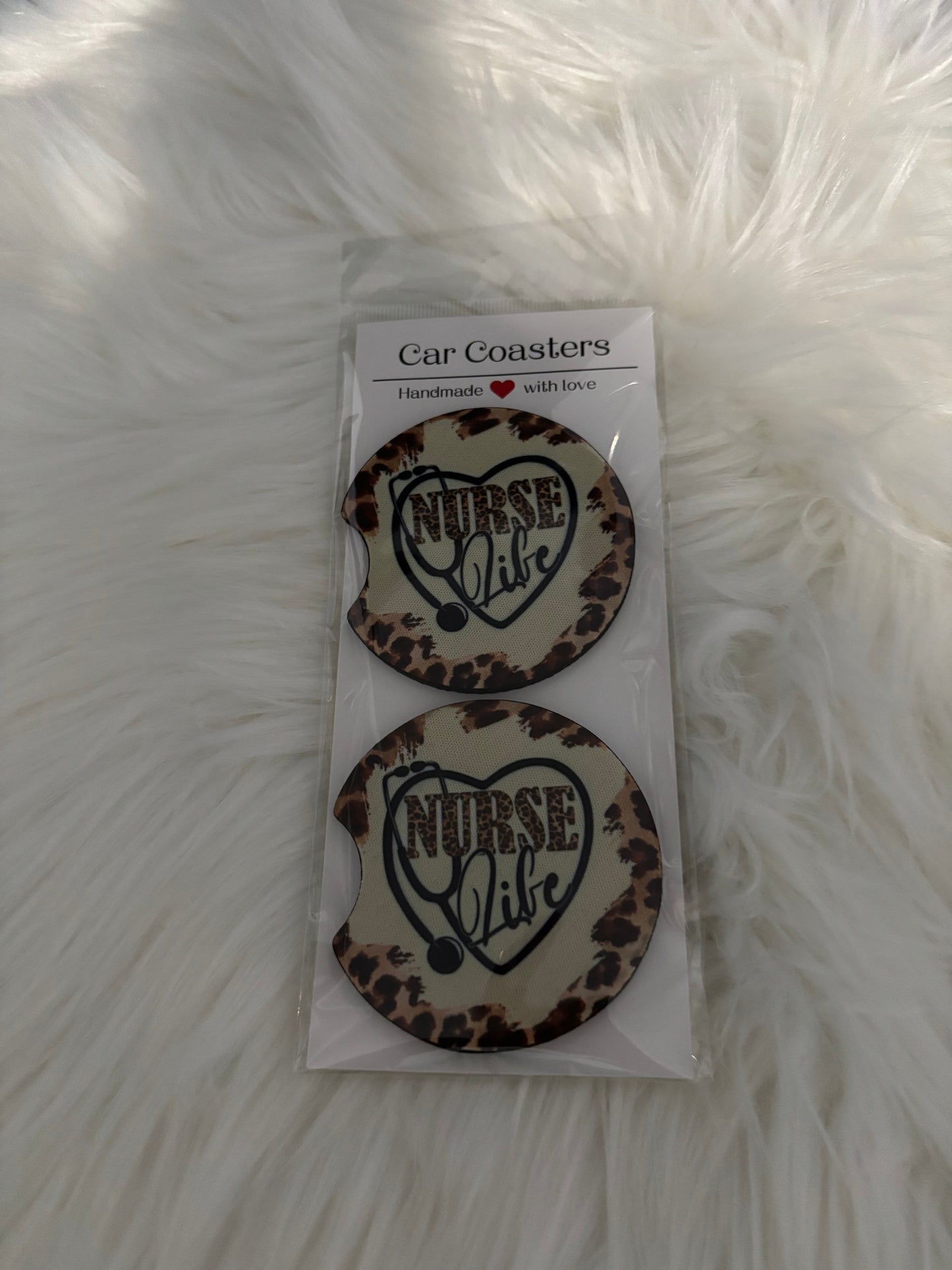 NURSE LIFE CAR COASTERS
