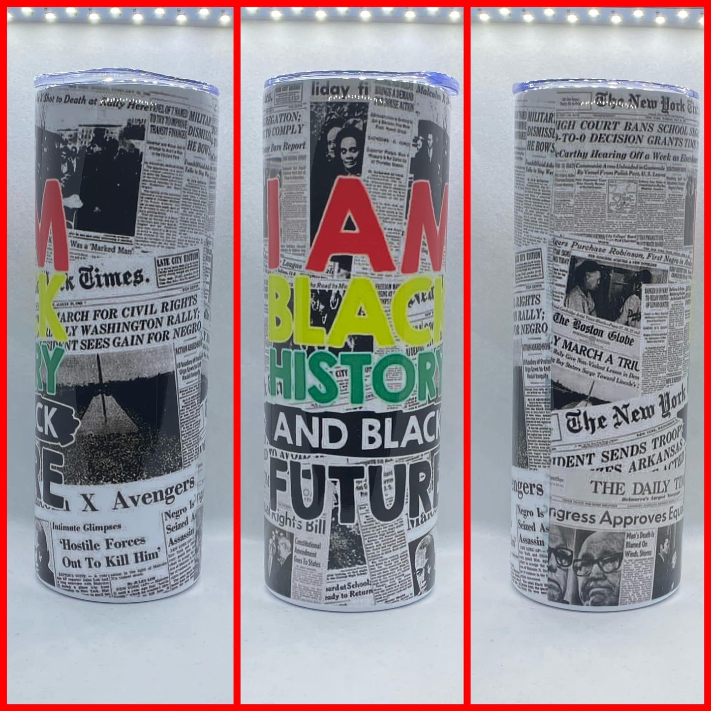 I AM BLACK HISTORY TUMBLER