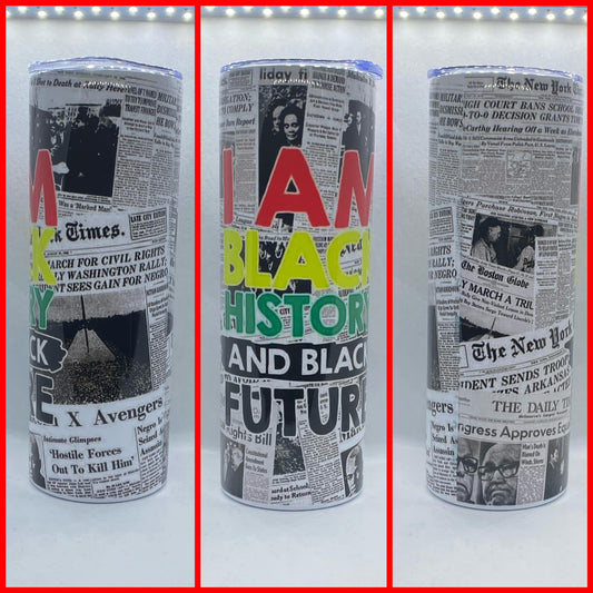 I AM BLACK HISTORY TUMBLER