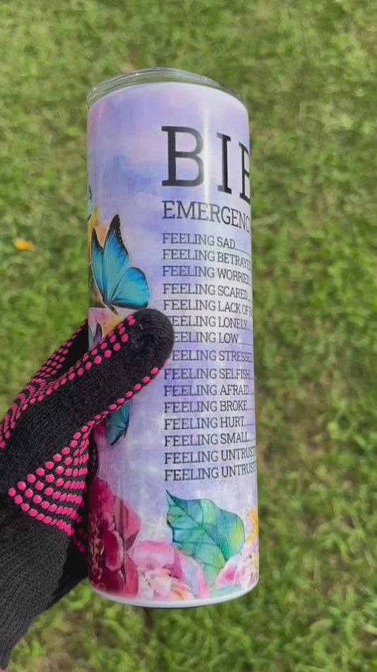 BIBLE EMERGENCY NUMBER TUMBLER